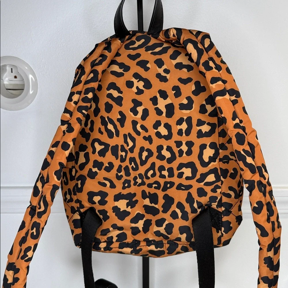 Marc Jacobs Cheetah Diamond Quilt Backpack nylon black tan purse bag backpack